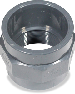 Adaptor socket 63id x 2"f w/octagon PVC NP10